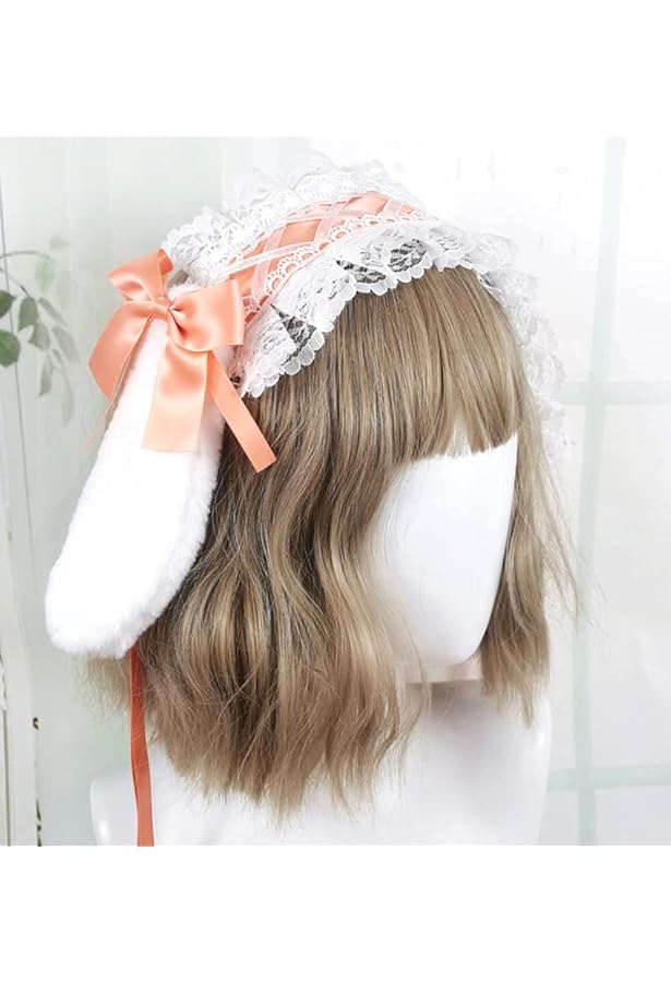 Amazon.co.jp: うさ耳 ヘッドドレス リボン ロリータ ゴスロリ